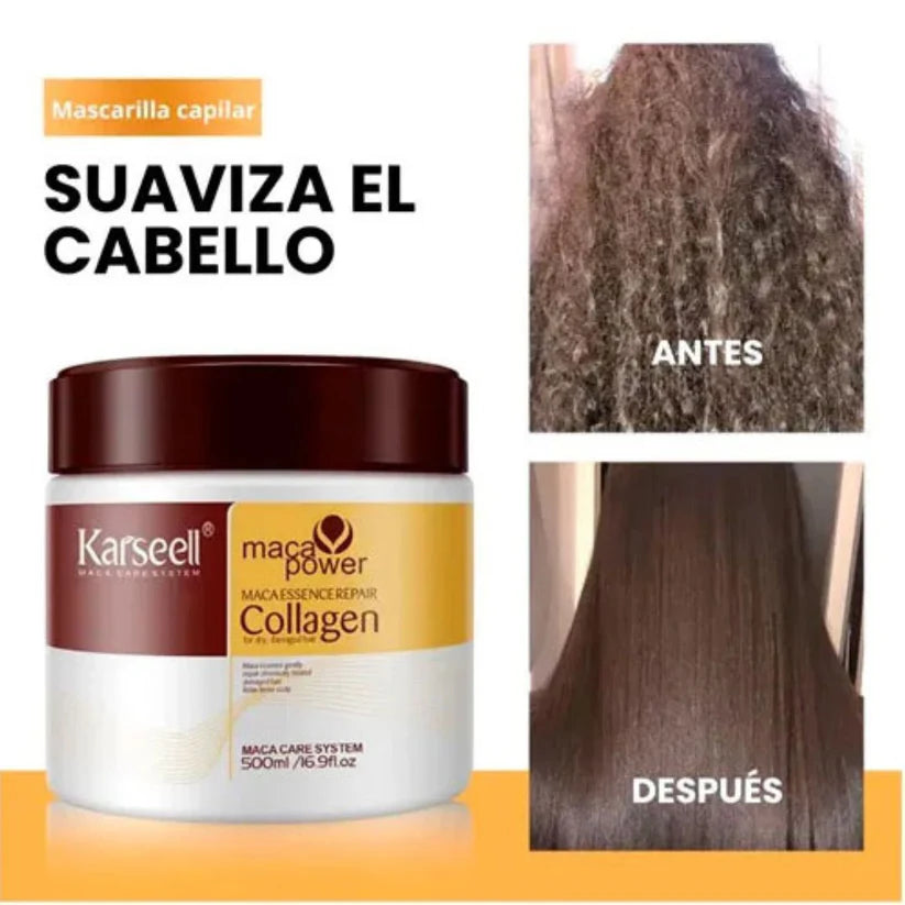 ¡50% HOY! KIT Mascarilla Capilar de Colágeno + Aceite Reparador ¡ÚLTIMAS UNIDADES!