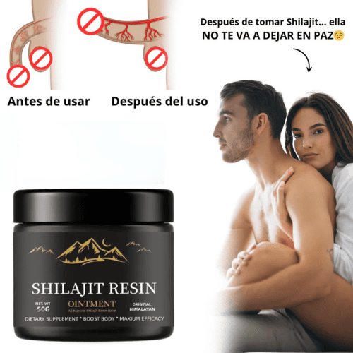 ¡50% HOY! Shilajit 100% Resina Pura - Aumenta tu testosterona y libido ahora!