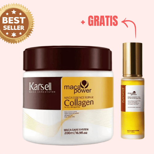 ¡50% HOY! KIT Mascarilla Capilar de Colágeno + Aceite Reparador ¡ÚLTIMAS UNIDADES!